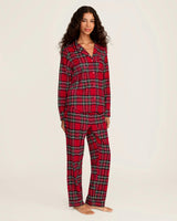 Women's Brushed Twill Pajama Set in Imperial Tartan