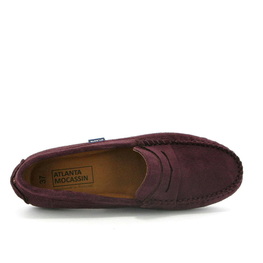 032 Walkers - burgundy suede
