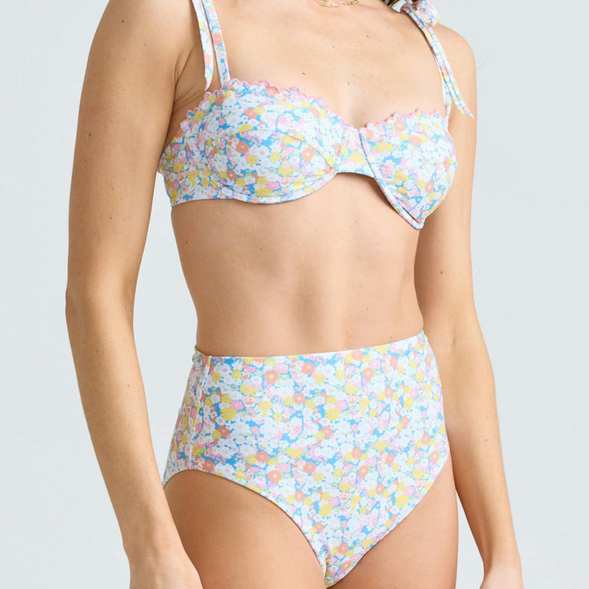 women's jasmine blossom high waist bikini bottom