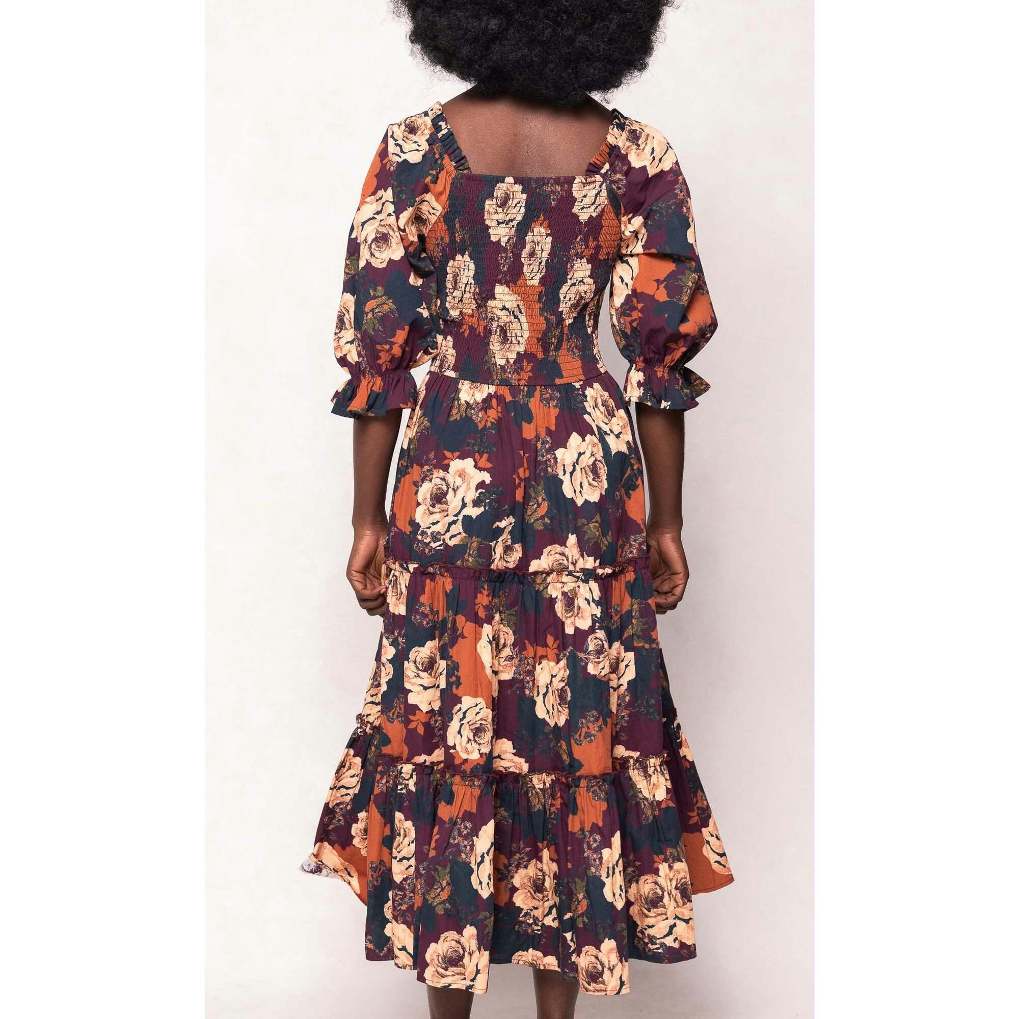 Madeline Dress in Equinox Rose