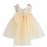 Cream Rosslyn Tulle Bow Dress