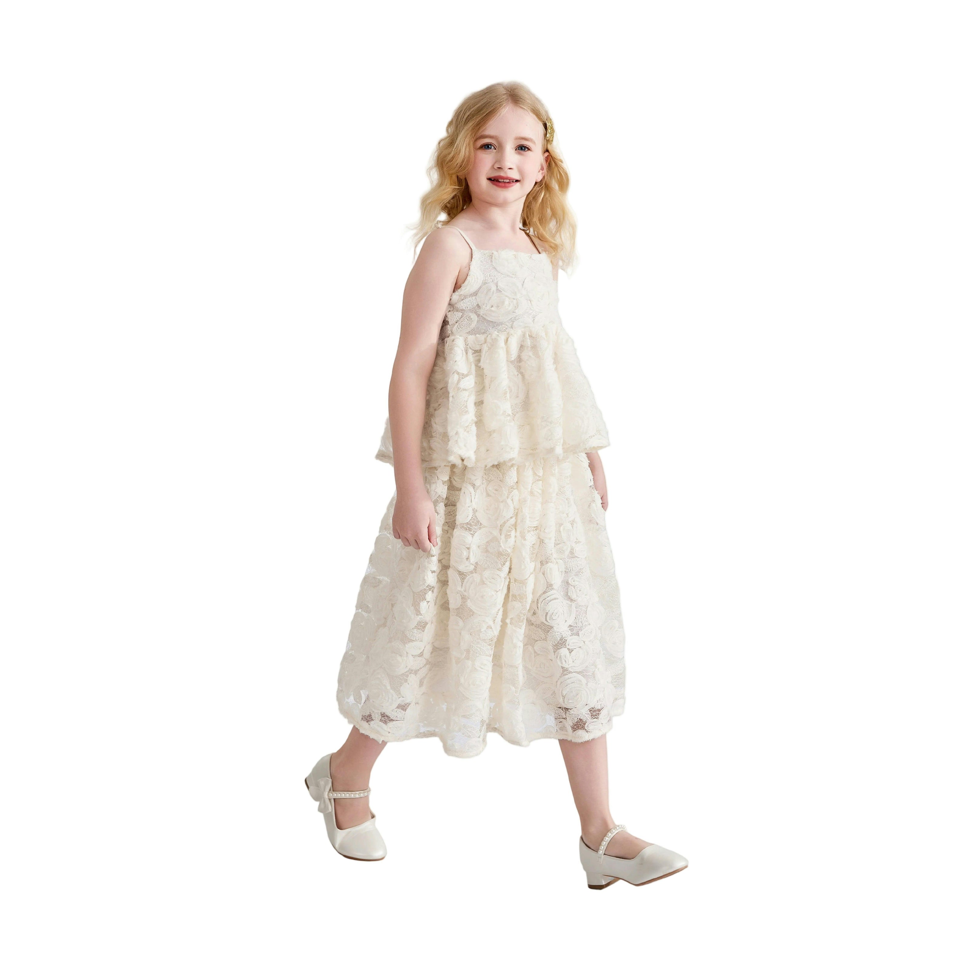 Cream Juliette Lace Skirt Set