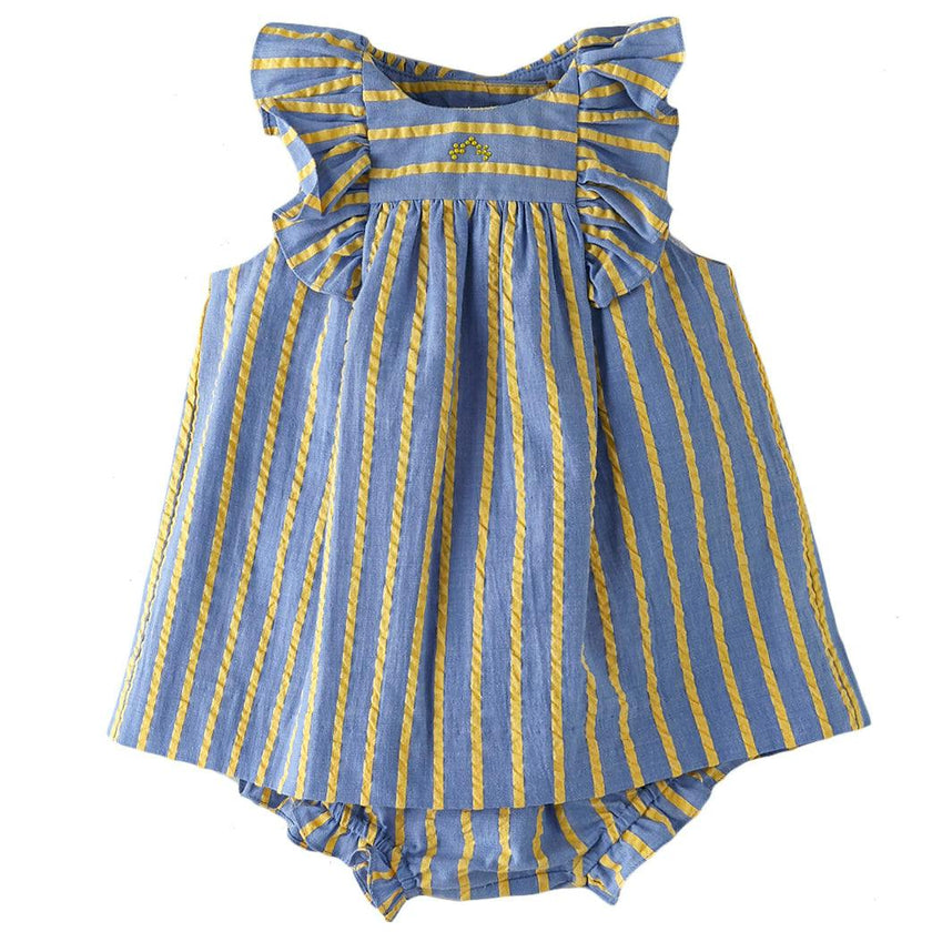 Ruffle Sleeveless Baby Dress Set