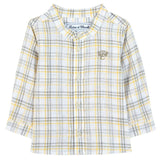 TARTINE ET CHOCOLAT Green Fern Checked Baby Shirt