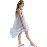 Violeta Sleeveless Ruffle Overlay Dress