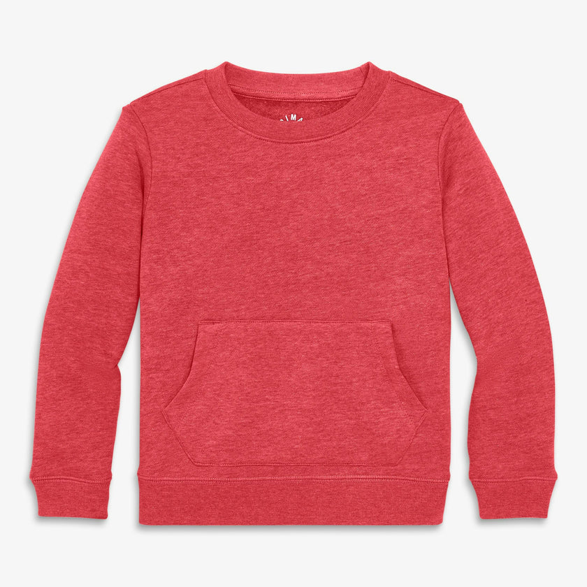 Kids cozy fleece crewneck sweatshirt