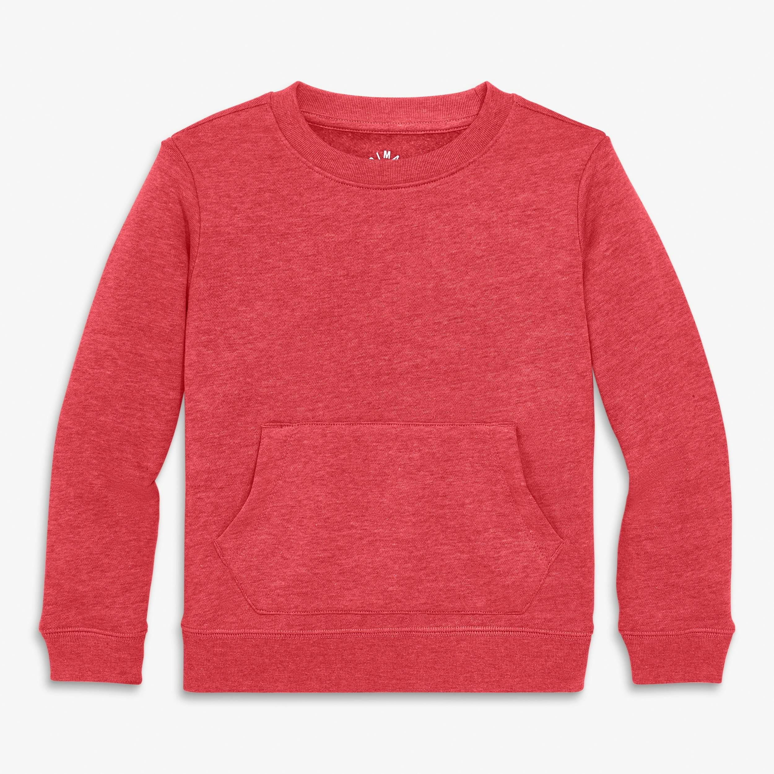 Kids cozy fleece crewneck sweatshirt