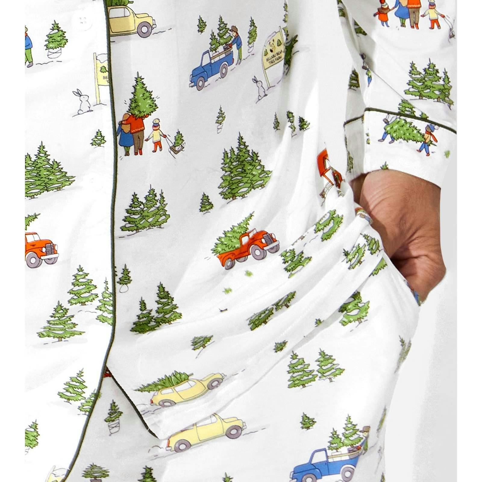 Christmas Tree Farm Bamboo Men's Pajama Set