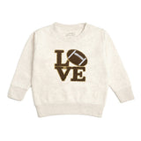 Football Love Patch Sweatshirt - Natural