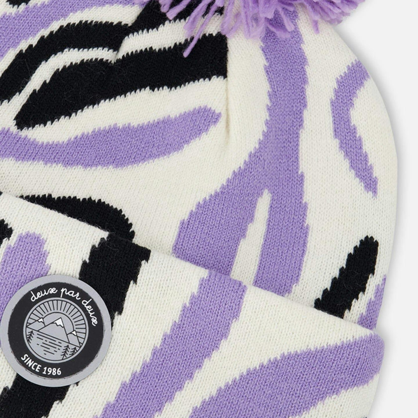 Lined Knit Pompom Hat