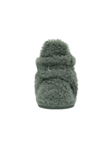Sherpa Olive Snap Bootie