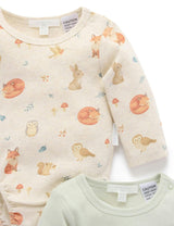 2 Pack Bodysuit Woodland Print