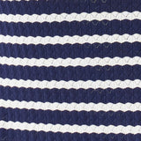 Pointelle Knit Nursing Dress  Navy / White
