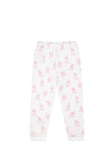 Pink Puppy Love Print Pajamas