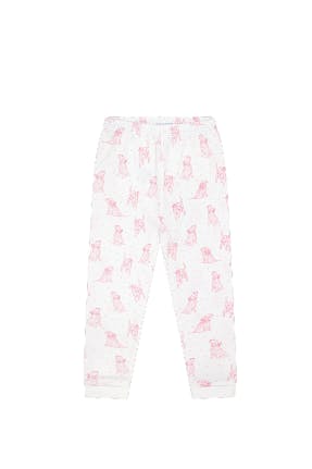 Pink Puppy Love Print Pajamas