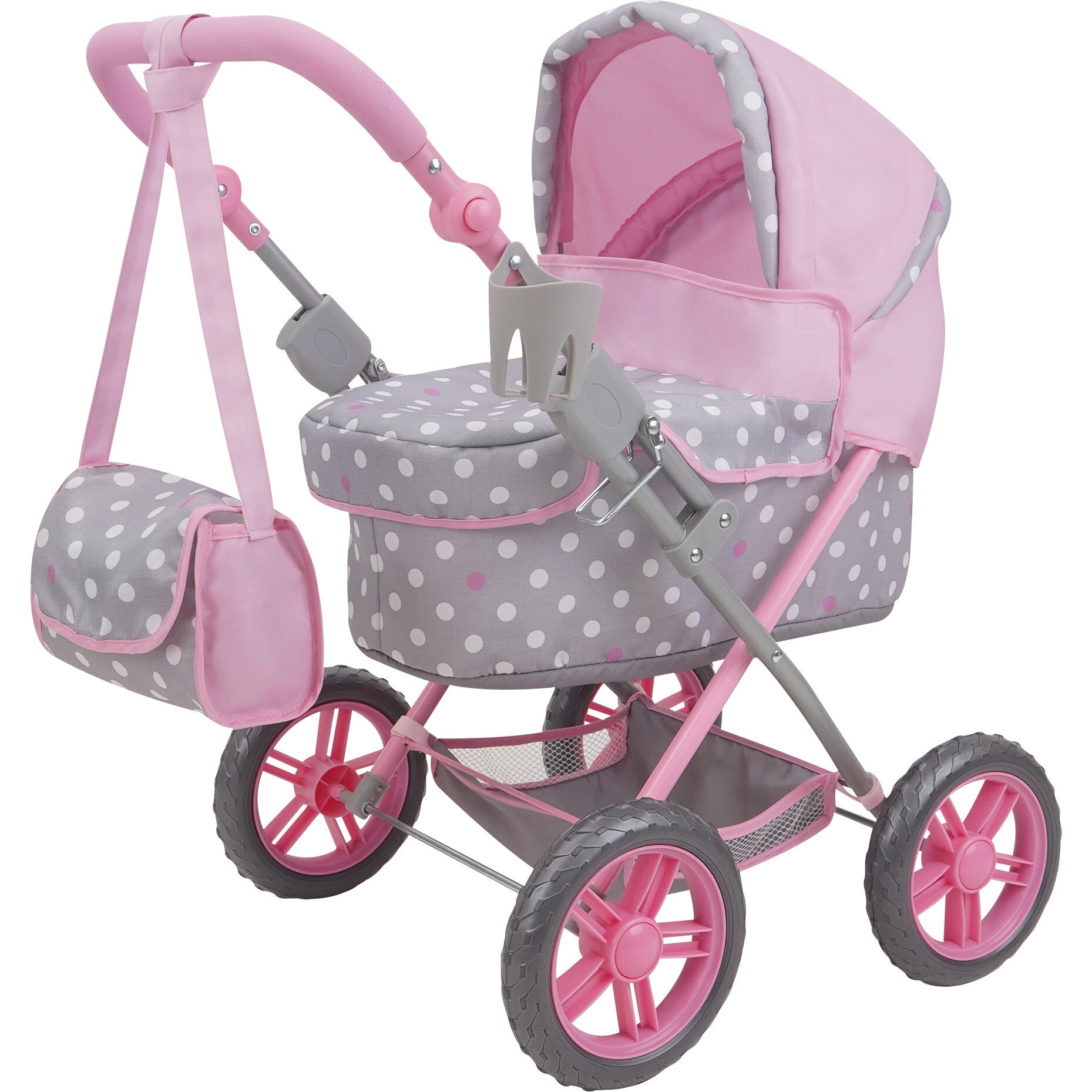 Cotton Candy Pink Amanda Doll Pram Doll Accessory - Pink