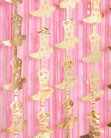 Gold Cowgirl Curtain Pack - cowgirl boot + fringe curtains