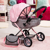 4-in-1 Toy Baby Doll Pram Stroller Cosy Set