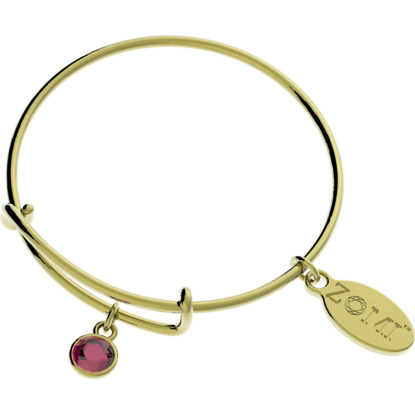 October Birthstone Bangle Bracelet