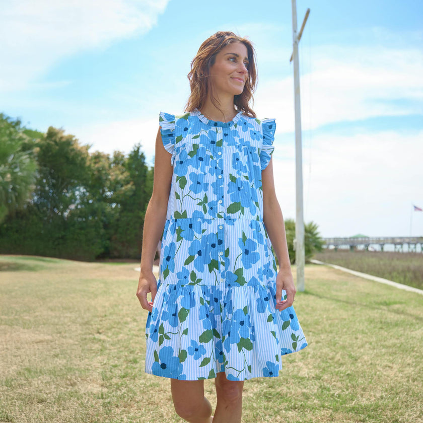 Womens Kalani Dress - Hibiscus Floral
