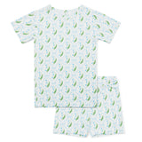 Bluebell Bows Short Sleeve & Shorts Bamboo Toddler Pajama Set