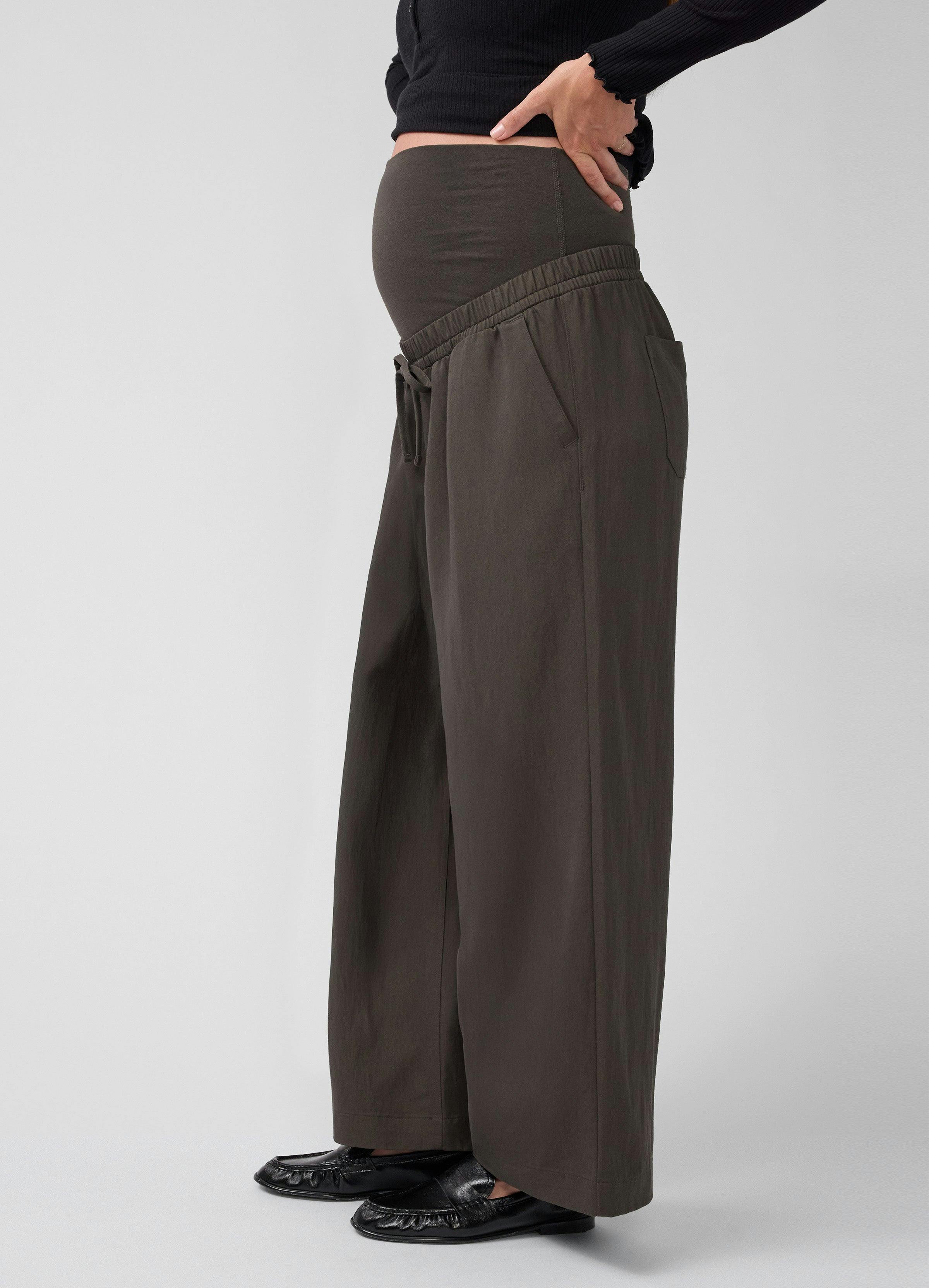 Over Belly Wide Leg Maternity Pant