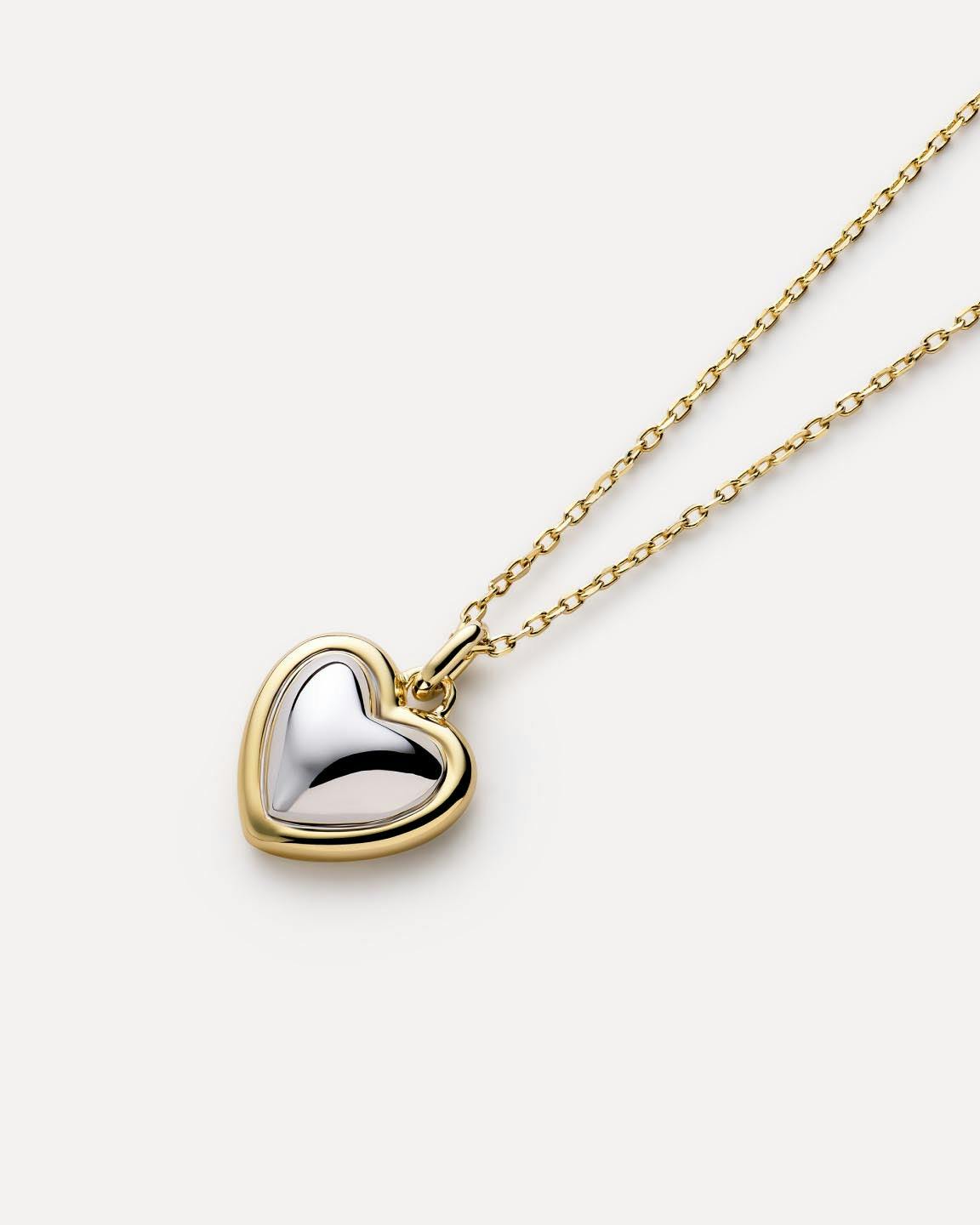 Gold Pendant - Lev Small Two Tone
