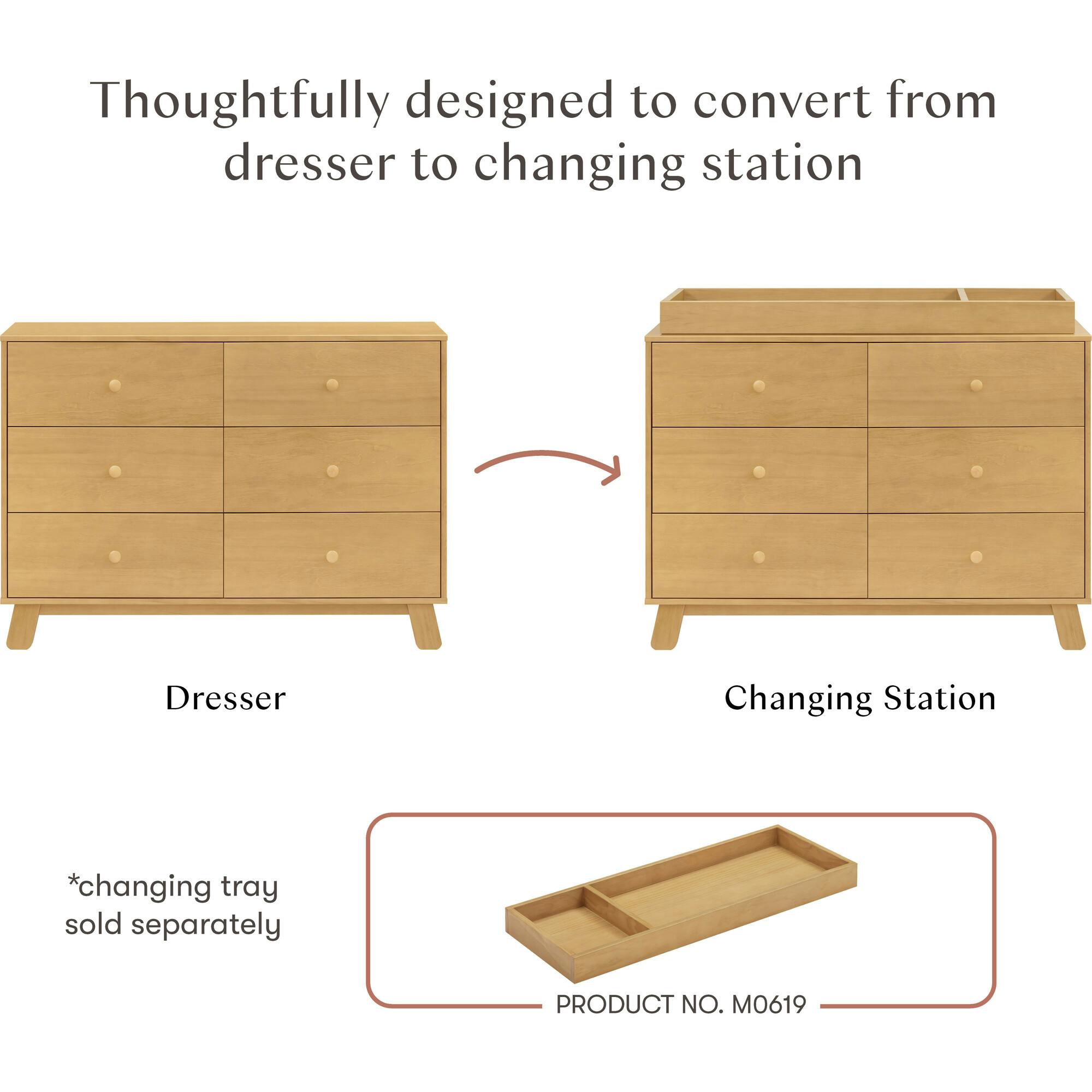 Hudson Modern 6-Drawer Assembled Dresser (48