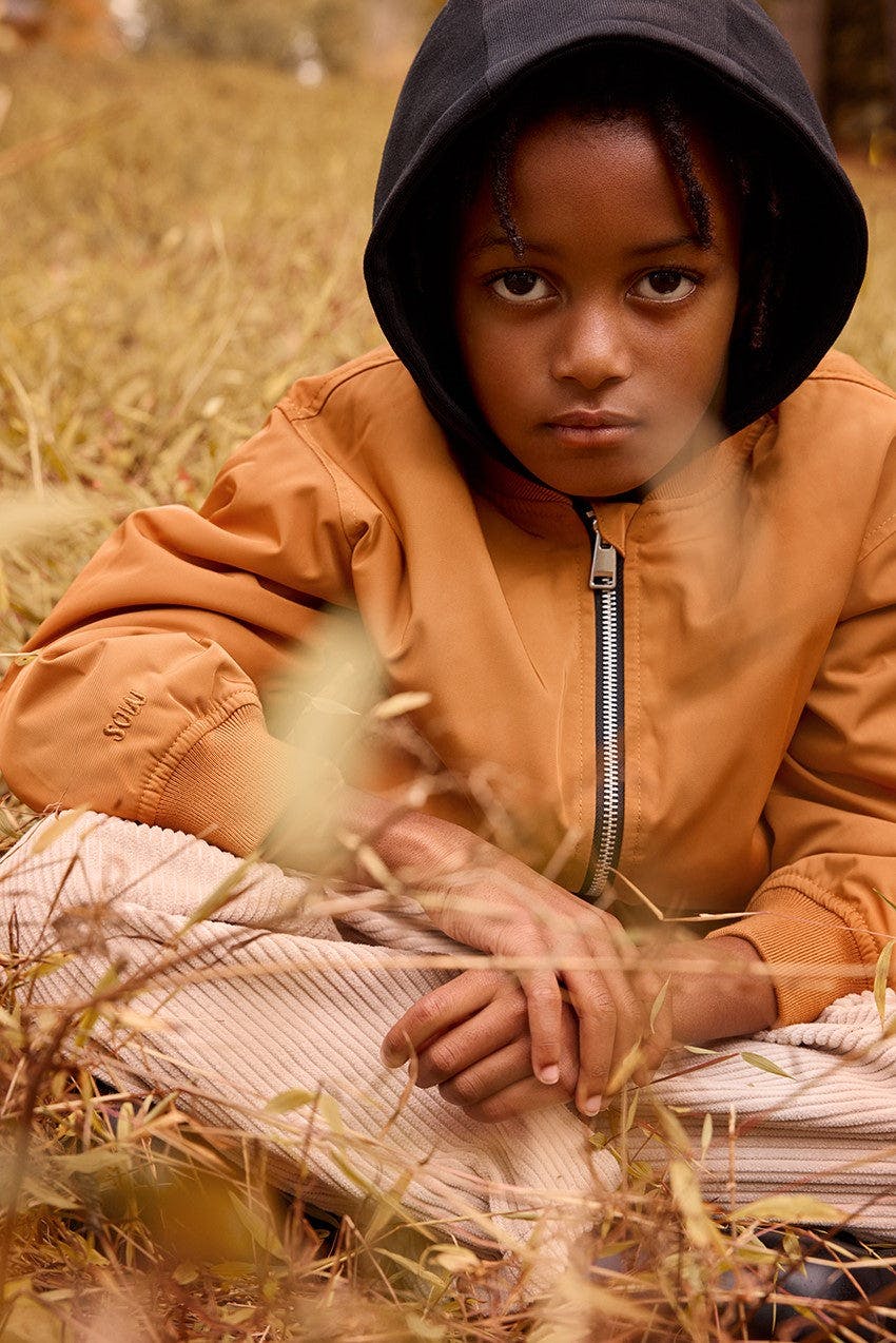 Padded Bomber Jacket With Removable Hood