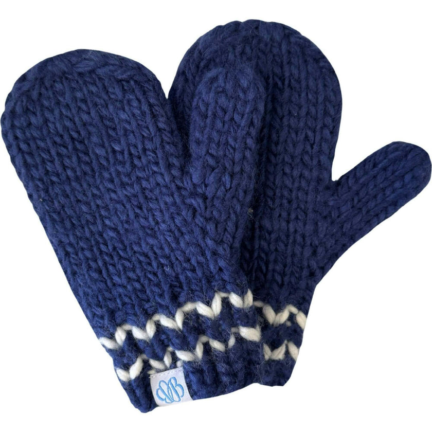 Knit Mittens - Navy