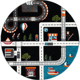 Carousel Kids Atlas Rug, Black