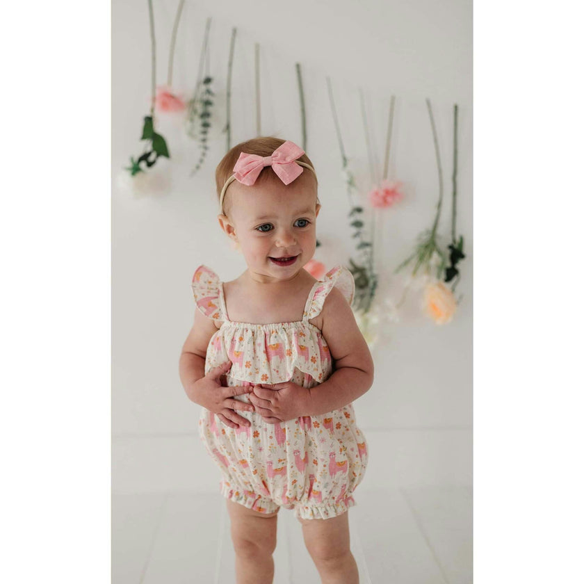 Baby Girl Gauze Bubble Romper