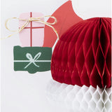 Honeycomb Santa Stand Up Card