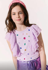 Bejeweled Gem Tank Lavender