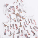 Cowgirl Boots - Smocked Top with Bloomer