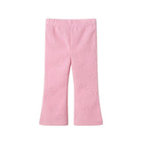 Plush Hoodie & Pant Set | Pink Bow Burnout