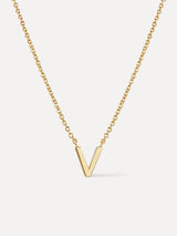 Gold Initial Necklace - Letter Necklace