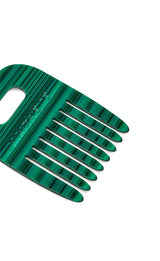 No. 4 Comb in Malachite