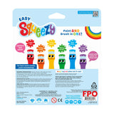 Easy Squeezy Squeezable Poster Paint Brushes - Set of 6