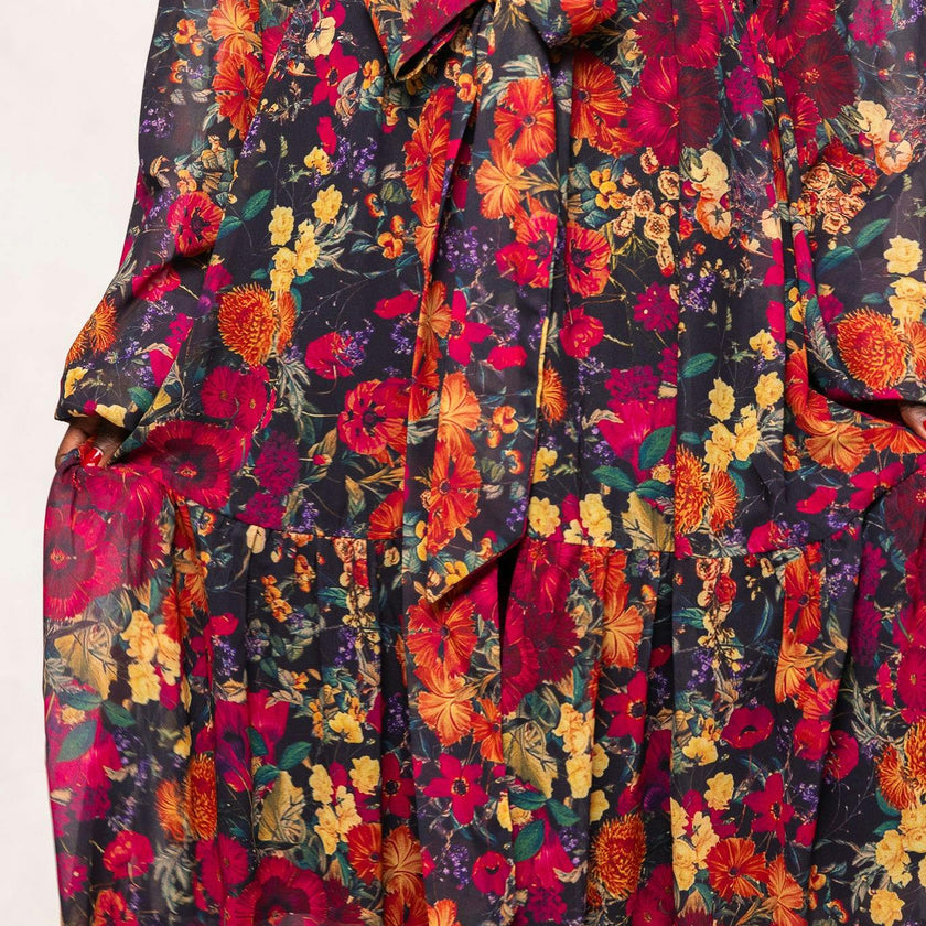 Imogen Dress in Night Garden