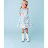 Blue Belle Ruffle Dress