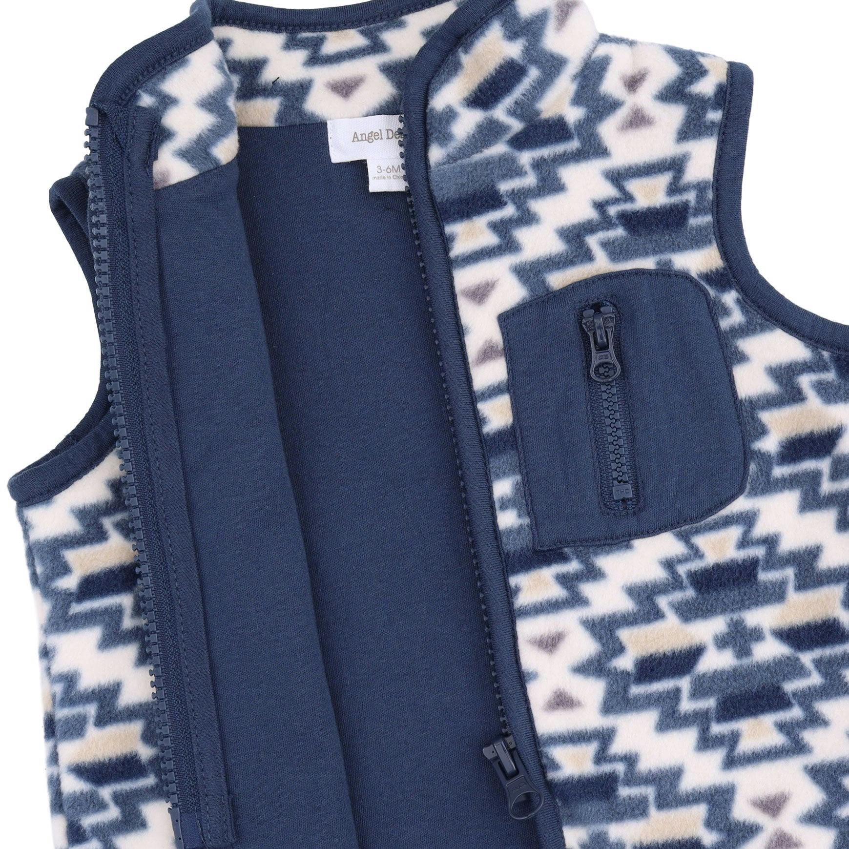 Southwest Micro Fleece - Zip Vest