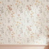 Violet Wildflower Nursery Wallpaper