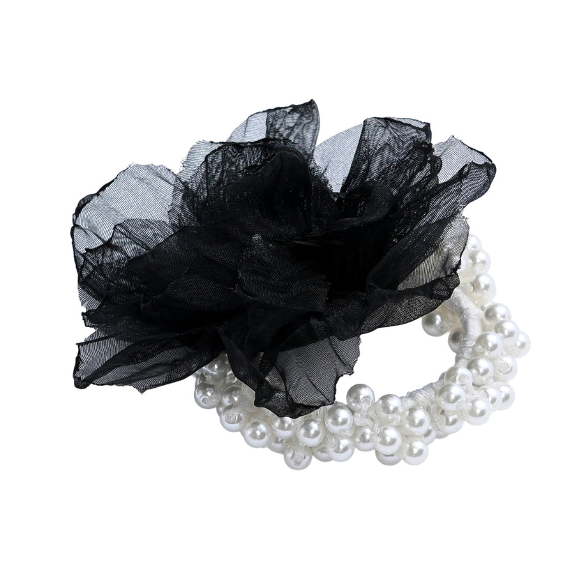 Pearl Blossom Scrunchie Set