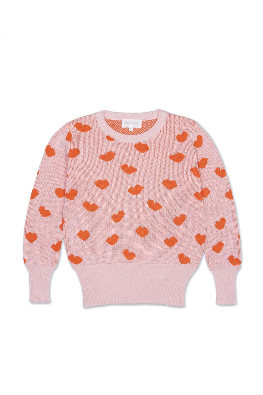 Love Hearts Jumper | Rose