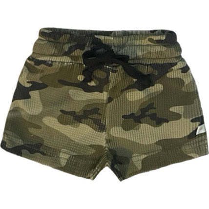 Boys Camo Camouflage Waffle Shorts