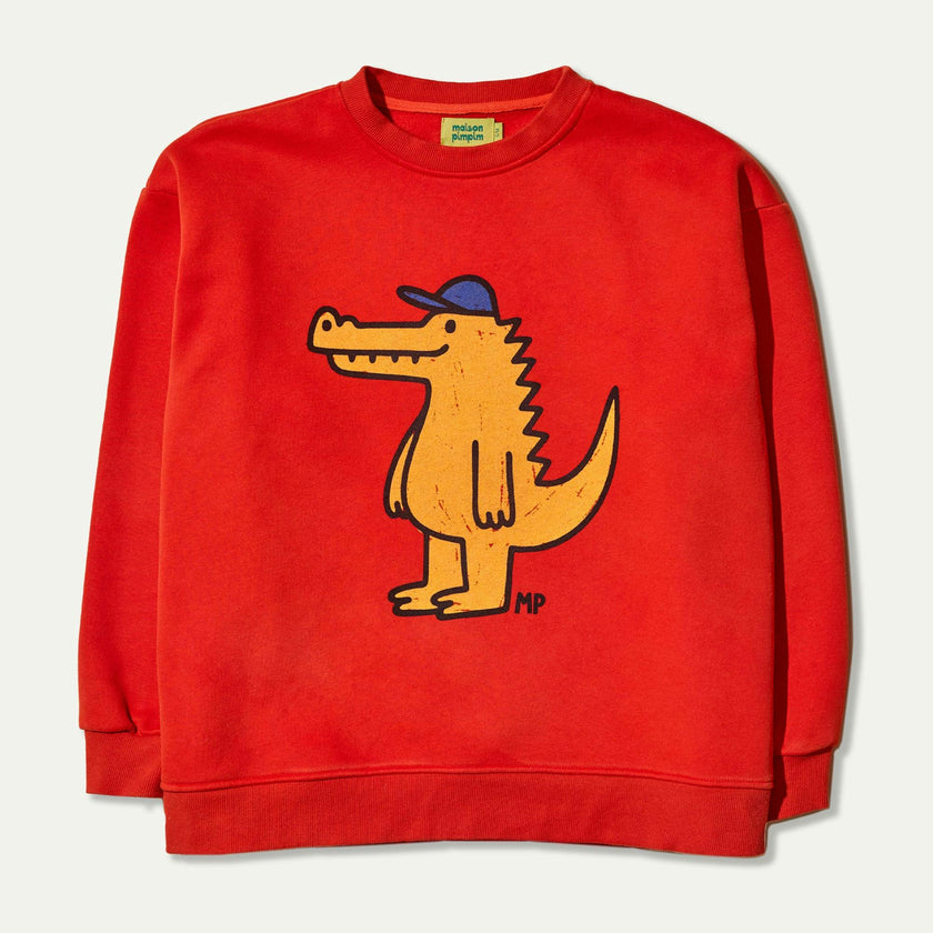 Red Classic Croc Sweatshirt (Adult)