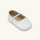 Ava Baby Ballet Flat | White Leather