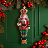 Kurt Adler 7-Inch Bellissimo Glass King Nutcracker Ornament