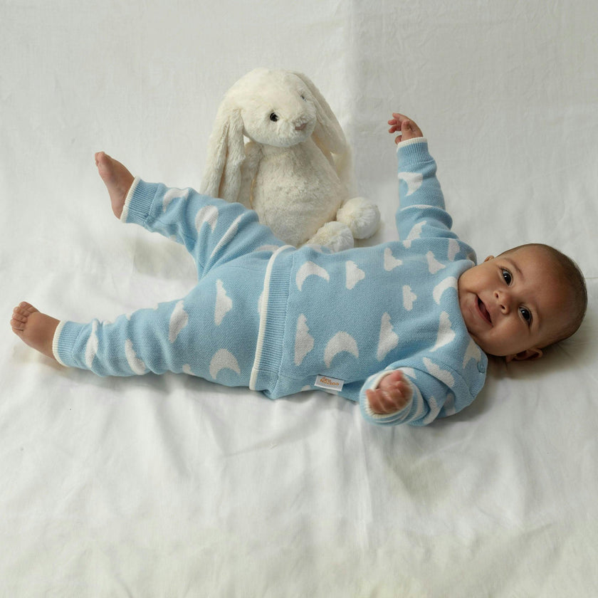 Cloud and Moon Knit Sweater and Leggings Set